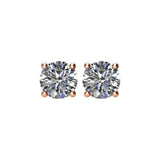 14K Rose 1 CTW Natural Diamond Earrings