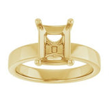 Gold Engagement Ring Mounting