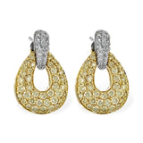 14KT Gold Yellow Diamond Earrings