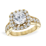 14KT Gold Diamond Semi-Mount Engagement Ring