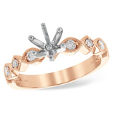 14KT Gold Diamond Semi-Mount Engagement Ring