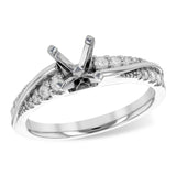 14KT Gold Semi-Mount Engagement Ring