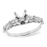 14KT Gold Semi-Mount Engagement Ring