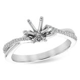 14KT Gold Diamond Semi-Mount Engagement Ring