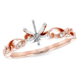 14KT Gold Diamond Semi-Mount Engagement Ring
