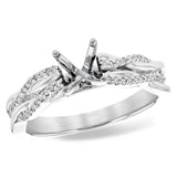 14KT Gold Semi-Mount Engagement Ring