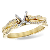 14KT Gold Semi-Mount Engagement Ring