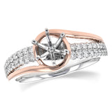 14KT Gold Diamond Semi-Mount Engagement Ring