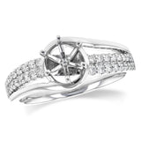 14KT Gold Diamond Semi-Mount Engagement Ring