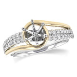 14KT Gold Diamond Semi-Mount Engagement Ring