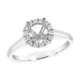 14KT Gold Diamond Semi-Mount Engagement Ring