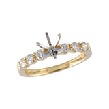 14KT Gold Diamond Semi-Mount Engagement Ring