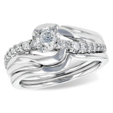 14KT Gold Two-Piece Wedding Set