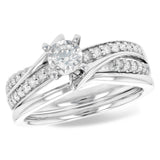 14KT Gold Two-Piece Wedding Set
