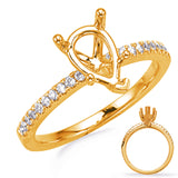 Yellow & White Gold Engagement Ring