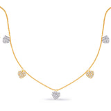 White & Yellow Gold Diamond Necklace