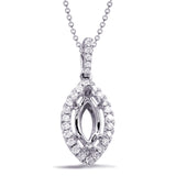 Diamond Pendant For 9x4.5m Marquise Cent