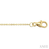 2.60 MM Round Cut Sapphire and 1/10 Ctw Evil Eye Round Cut Diamond Precious Petite Fashion Bracelet in 10K Yellow Gold