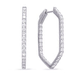 White Gold Diamond Earring