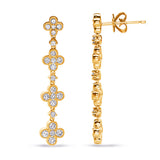 Yellow Gold Diamond Earring