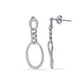 White Gold Diamond Earring
