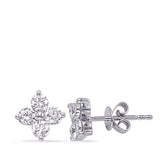 White Gold Diamond Earring