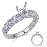 White Gold Diamond Engagement Ring