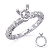 White Gold Diamond Engagement Ring
