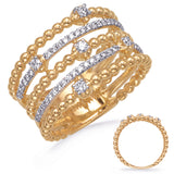 White & Yellow Gold Diamond Ring