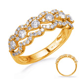Yellow Gold Diamond Fashion Ring