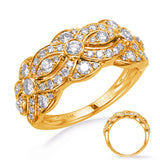 Yellow Gold Diamond Fashion Ring
