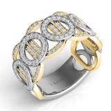 Yellow & White Gold Diamond Fashion Ring