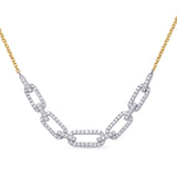 Yellow & White Gold Diamond Necklace