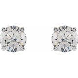 14K White Gold 3/4 CTW Lab-Grown Diamond Stud Earrings