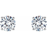 14K White Gold 1 1/2 CTW Lab-Grown Diamond 4-Prong Stud Earrings