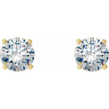 14K Yellow Gold 1 1/2 CTW Lab-Grown Diamond 4-Prong Stud Earrings