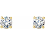 14K Yellow Gold 1/8 CTW Lab-Grown Diamond Stud Earrings