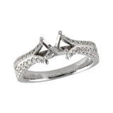 14KT Gold Diamond Semi-Mount Engagement Ring