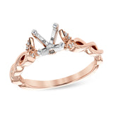 14KT Gold Diamond Semi-Mount Engagement Ring