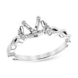 14KT Gold Diamond Semi-Mount Engagement Ring