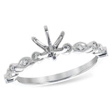 14KT Gold Diamond Semi-Mount Engagement Ring