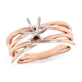 14KT Gold Semi-Mount Engagement Ring
