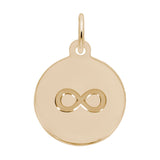 Petite Initial Disc - Infinity Symbol