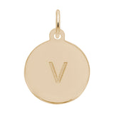 Petite Initial Disc - Lower Case Block v