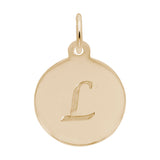 PETITE INITIAL DISC - SCRIPT L