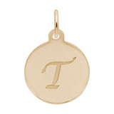 PETITE INITIAL DISC - SCRIPT T