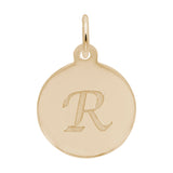 PETITE INITIAL DISC - SCRIPT R