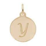 PETITE INITIAL DISC - SCRIPT Y