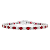 14KT Gold Ruby Bracelet