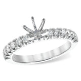 14KT Gold Diamond Semi-Mount Engagement Ring